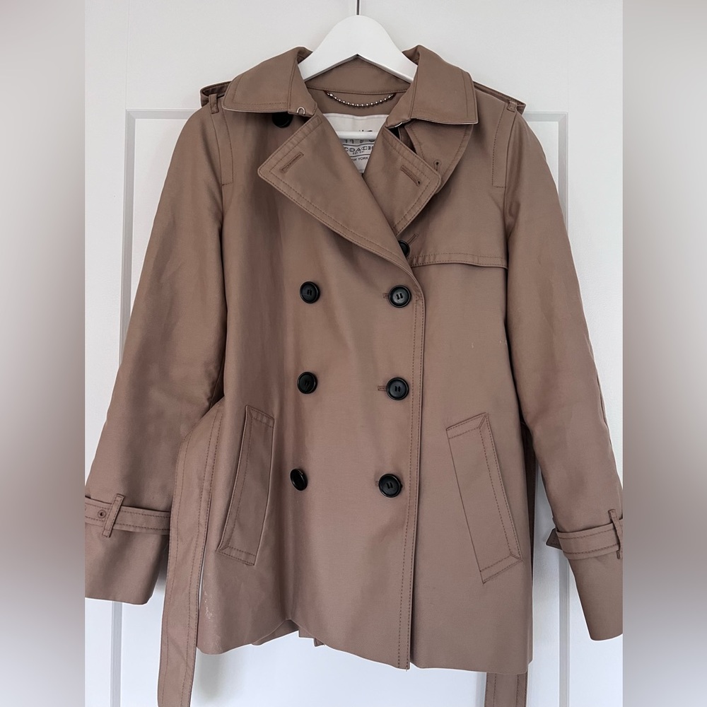 Coach Signature Lapel Short Trench